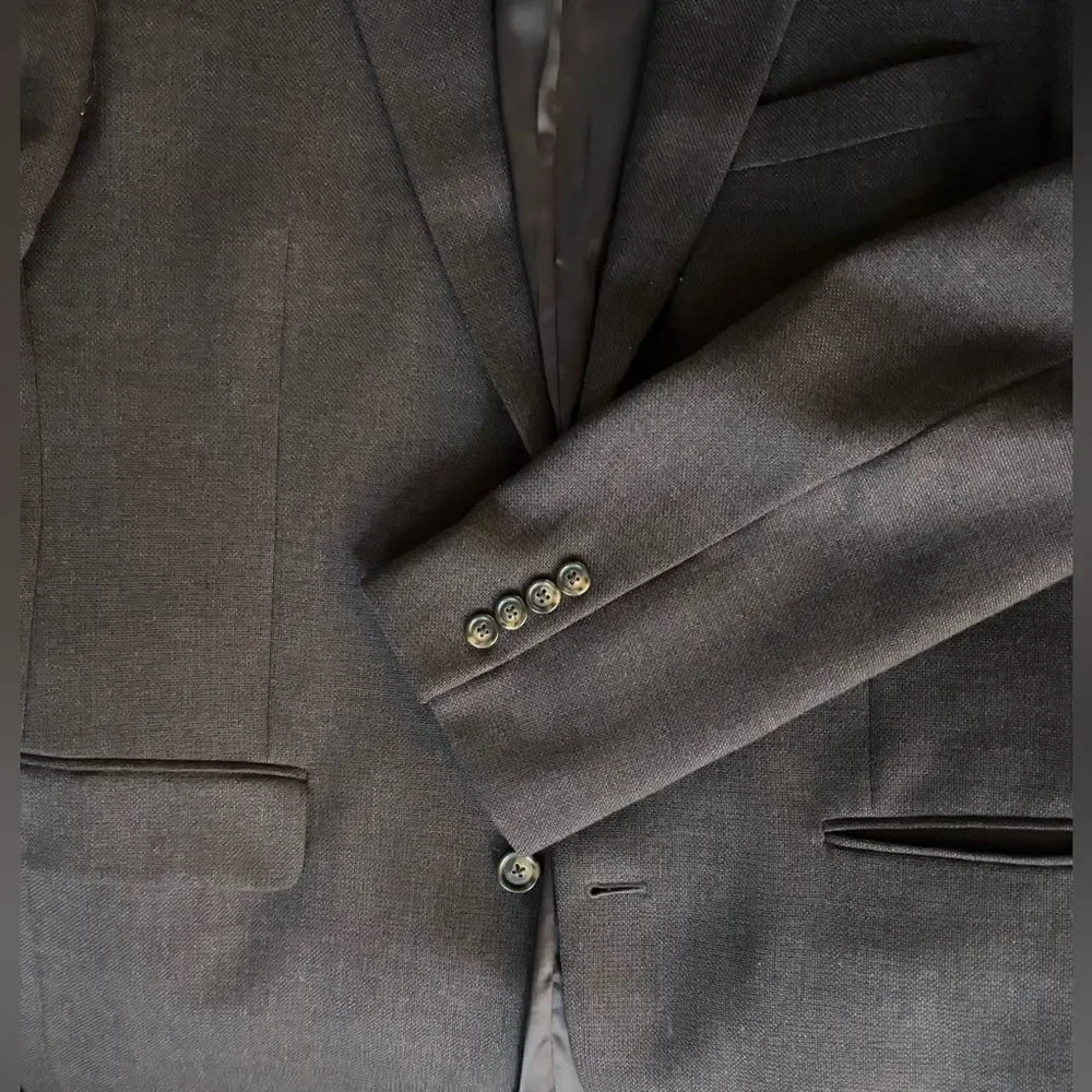JoS A Bank Brown Suit Jacket Sports Coat Size 42L EPC